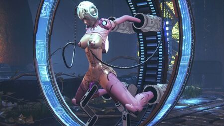 Cybertron'dan Bir Seks Makinesindeki Kadın Transformer: Transformers Hentai Parodisi