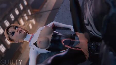[3D Porno] Suçlu - Örümcek Adam: Örümcek Evrenine Yolculuk. Venom, Gwen-Spider'ı sertçe sikip içine boşalıyor (2020) [İçine Boşalma, 3D porno]