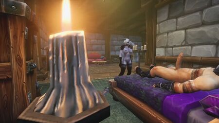Draenei ve insanların yatak odası eğlenceleri: Warcraft Hentai Parodisi