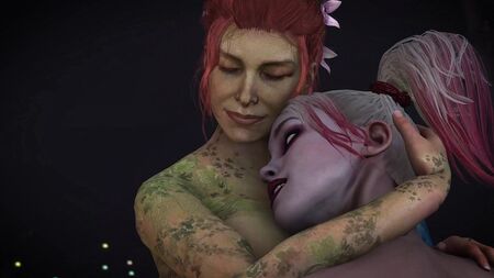 Harley Quinn ve Poison Ivy Sevişmeyi Seviyor