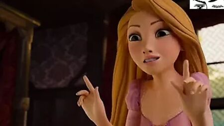 Rapunzel'in ayakla mastürbasyon