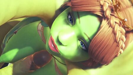 Prenses Fiona, Hulk Tarafından Sikişiyor: 3D Porno Parodisi