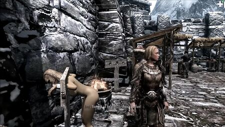 Skyrim'in kötü karakteri Elenwen'in kırbaçlanarak sikilmesi - 1. bölüm