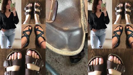 Alexis bana eskimiş Birkenstock'larını ödünç verdi