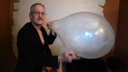 Balloonbanger 80) Yavaş Şişirme, Çekme ve Patlatma – Kullanılmış Tuf-Tex 24 inç Balon