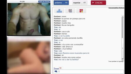 Chatroulette'te yakışıklı bir İspanyol erkekle sohbet etmek
