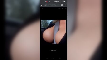 Araba emniyet kemeri arasındaki göğüsler