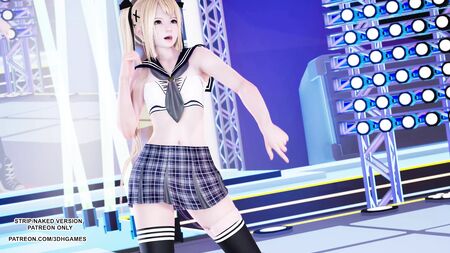 MMD Giga - CH4NGE: Minyon Genç Marie Rose'un Sansürsüz Seksi ve Ateşli Dansı - Hentai