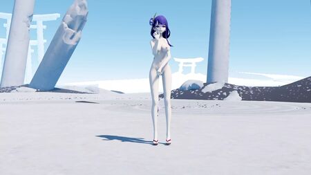 Genshin. Raiden Shogun. Çıplak Genshin. Çıplak, seksi, ateşli, çıplak, büyük göğüslü, sıkı kalçalı, seksi hatun