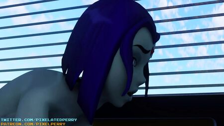 Raven, Futanari Penisiyle Starfire'ı Sertçe Sikiyor (Futa Versiyonu)