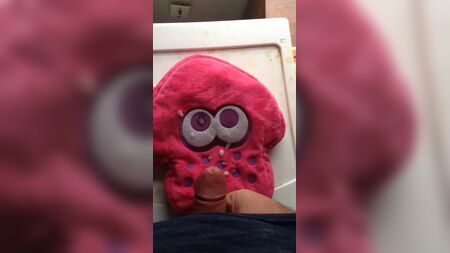 Splatoon 2 kalamar peluş çantamın üzerine boya sıçraması