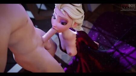 Elsa Kırmızı Elbise [fireboxstudio] Oral, Anal, Futa/trans, Büyük memeli, Grup