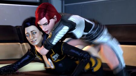 (Ses) FemShep & Miranda Lawson futanari on female - Fraternisation ver.alternate [Mass Effect, LordAardvark;R34;futanari]