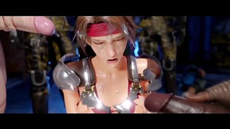 Jessie Rasberry x Tifa Lockhart - grup seks; toplu tecavüz; BBC; karartılmış; ırklararası hentai; 3D seks porno hentai; [FInal Fantasy]