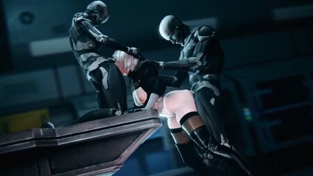 Nier Automata 2B Studio FOW tarafından İlk Montaj 3D SFM Hentai Pornosu (18+)