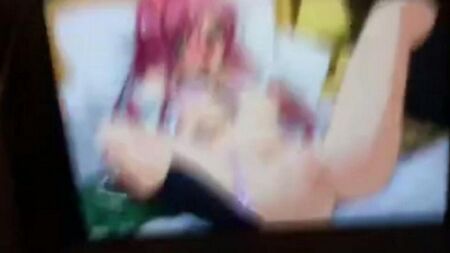 Hentai Hentai çok düşkündü ve üzerlerine sarıldı