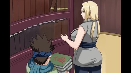 Naruto: Tsunade ve Konohamaru (pinkpawg tarafından) HD720p