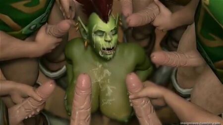 Kötü Şöhretli Warcraft Pornosu: Dişi Ork Sikişi (18+)