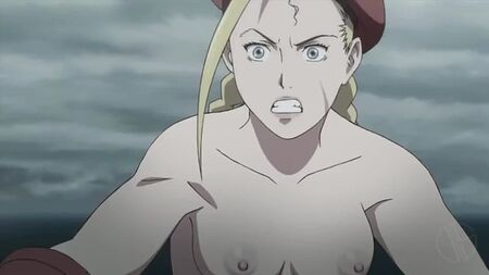 Street Fighter Cammy Çıplak Savaş Filtresi anime hentai porno ecchi çıplak göğüsler meme uçları manga seks