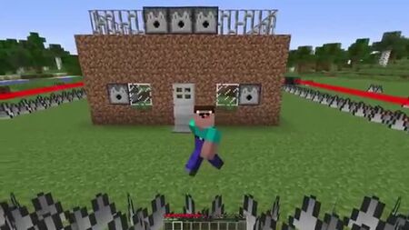 NUB, MINECRAFT'TA KORUNAKLI BİR EV İNŞA ETTİ! NUB, AKREP VE TROLLING TUZAĞINA KARŞI MINECRAFT