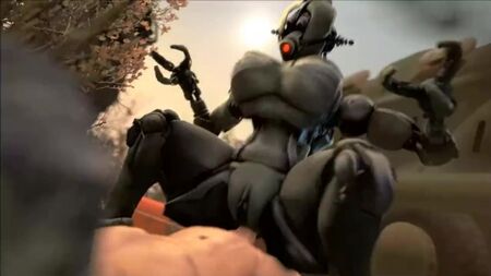 KADIN ROBOT PORNO DERLEMESİ 3D SFM HENTAI (18+)