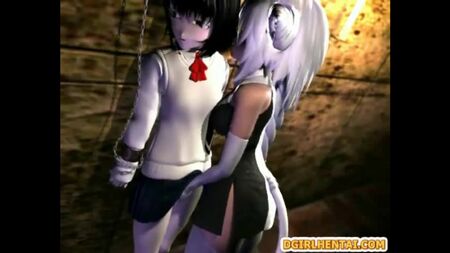 Neko hentai travesti, zincirlenmiş birini gettoda sikti