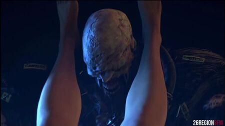 Jill x Nemesis - tecavüz; vajinal; 3D seks porno hentai [Resident Evil]