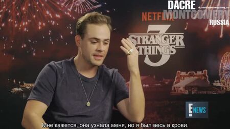 Dacre Montgomery'nin «E! News»'a verdiği röportaj (Rusça altyazılı)