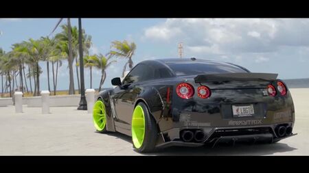 #Liberty Walk Süspansiyonlu #Nissan #GTR #Siyah #Sürümü! (4K) _ XN WORKS