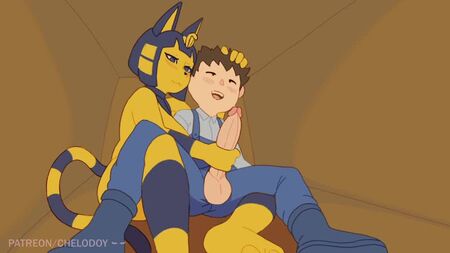 Animal Crossing: Ankha x Köylü Chelodoy animasyon anime porno 18+ anime animasyon hentai seks hentai