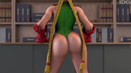 (Ses) Juri Han ve Cammy White'ın kadın bedeninde futanari [Street Fighter; Porno; Hentai; Penisli Kız; Büyük Popo; R34; Seks; Blender; порно; секс; фута]