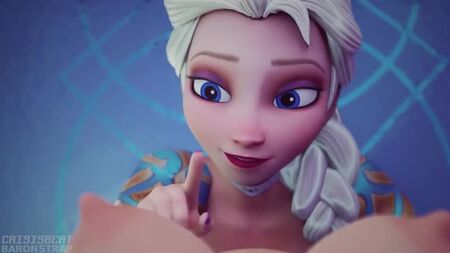 Anna x Elsa - 3D seks porno hentai; yuri; lezbiyen; mastürbasyon; cunnilingus; [Frozen]
