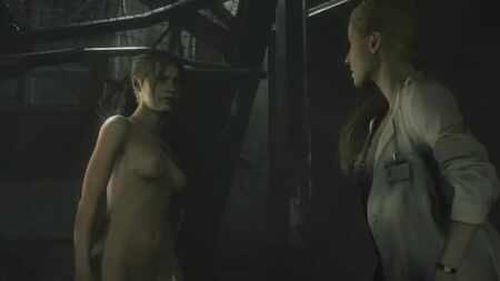 Resident Evil 2: Remake — Claire Redfield — Çıplak Mod — Tüm Sahneler