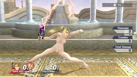 Sm4sh Çıplak Modları — Çıplak Zero Suit Samus Gösterisi! (18+) [1080P 60 FPS]