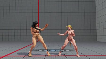 Street Fighter V — Laura ve Cammy (BB Muscle) Çıplak Modu