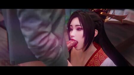 Diaochan - oral seks; kız kıçını yalama; sakso; boğazına kadar; yüzüne sikme; Çinli kız; Japon; 3D seks porno hentai; (yazan: @Setarcos04) [Koei]