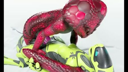 3D Yiff Furry Porno Seks E621 FYE Yılan Pullu Robot Kız