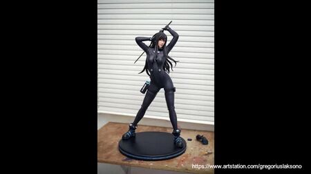 Reika Shimohira Gantz 3D Baskılı Hayran Sanatı Heykeli